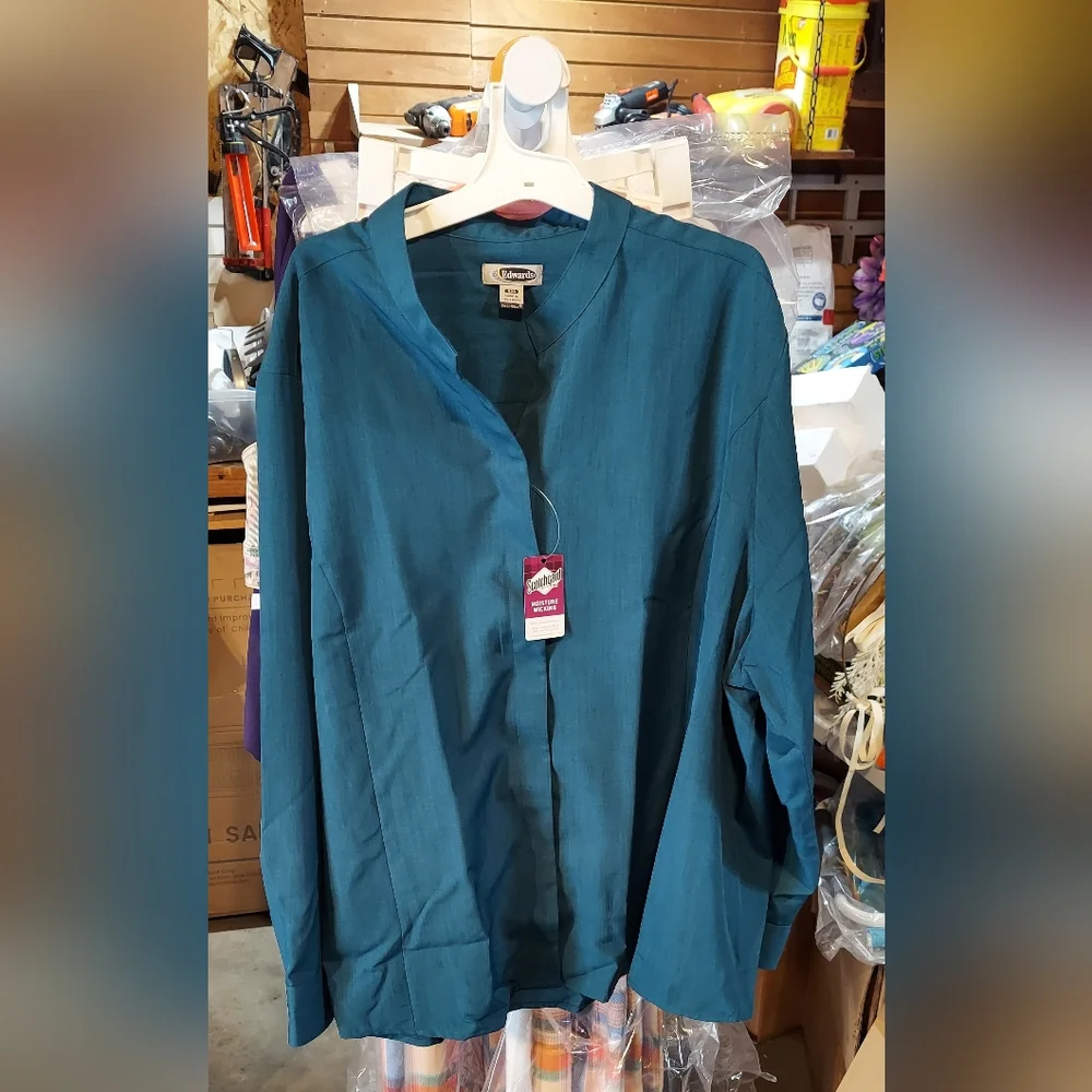 Edwards STAND-UP COLLAR BATISTE SHIRT - Picture 4 of 7